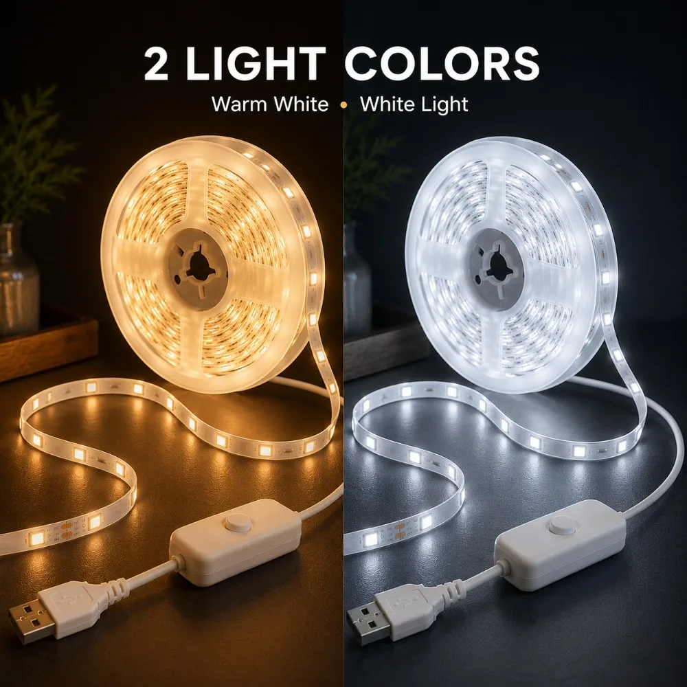 LED Strip Lights USB Button Co - đánh giá và giá Led Strip Lights