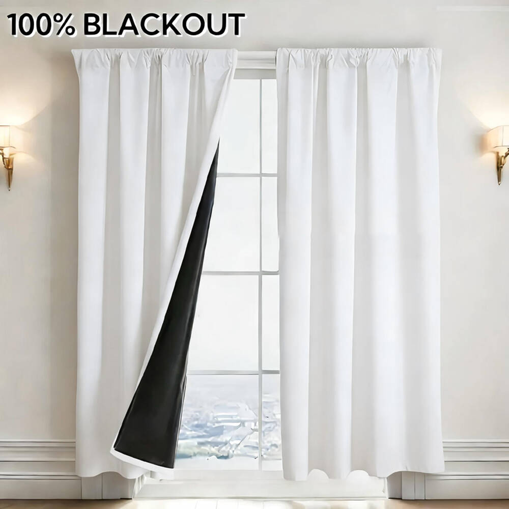 1pc 100% Blackout Curtain with - đánh giá và giá Curtain Rods