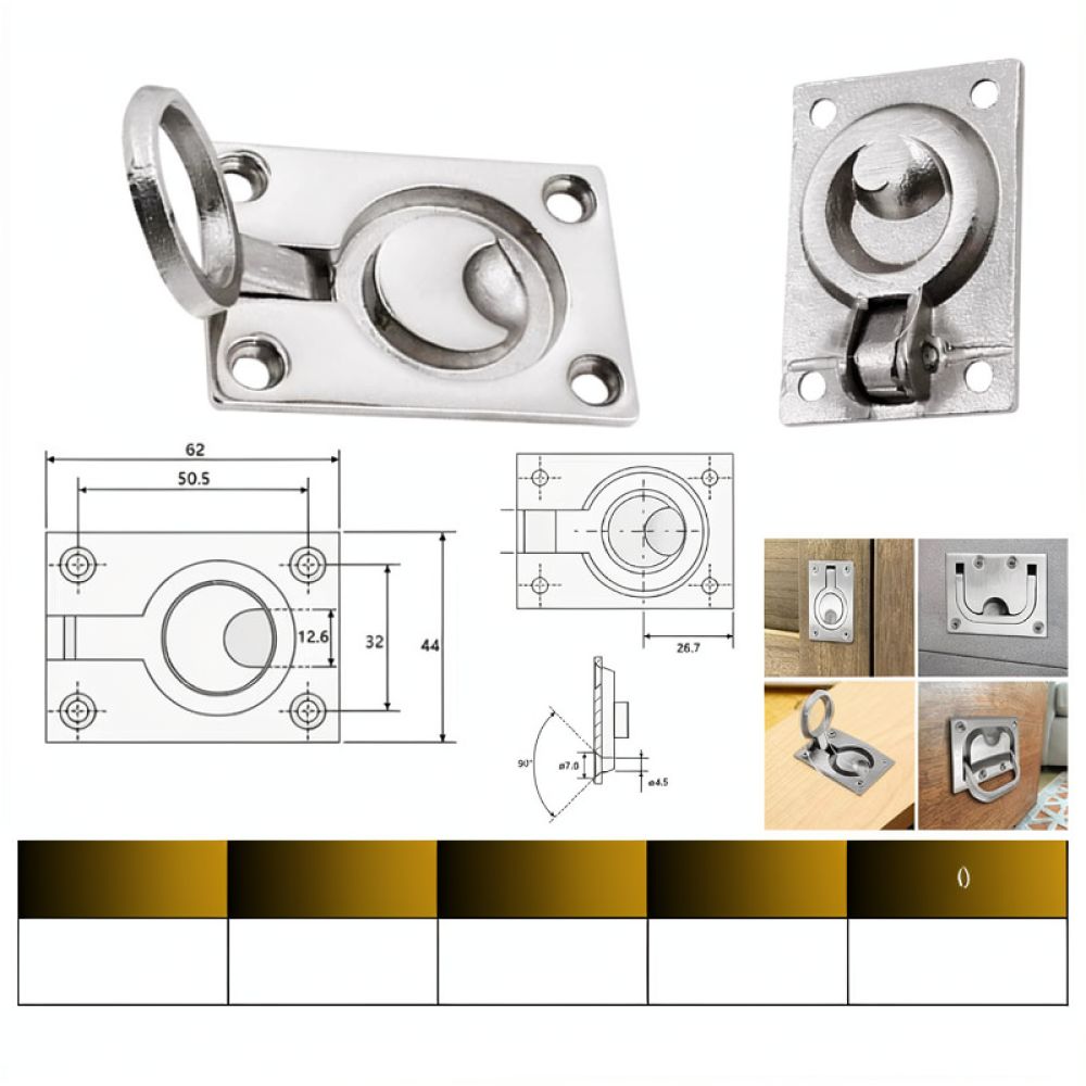 316 Stainless Steel Round Flus - đánh giá và giá Door Handle