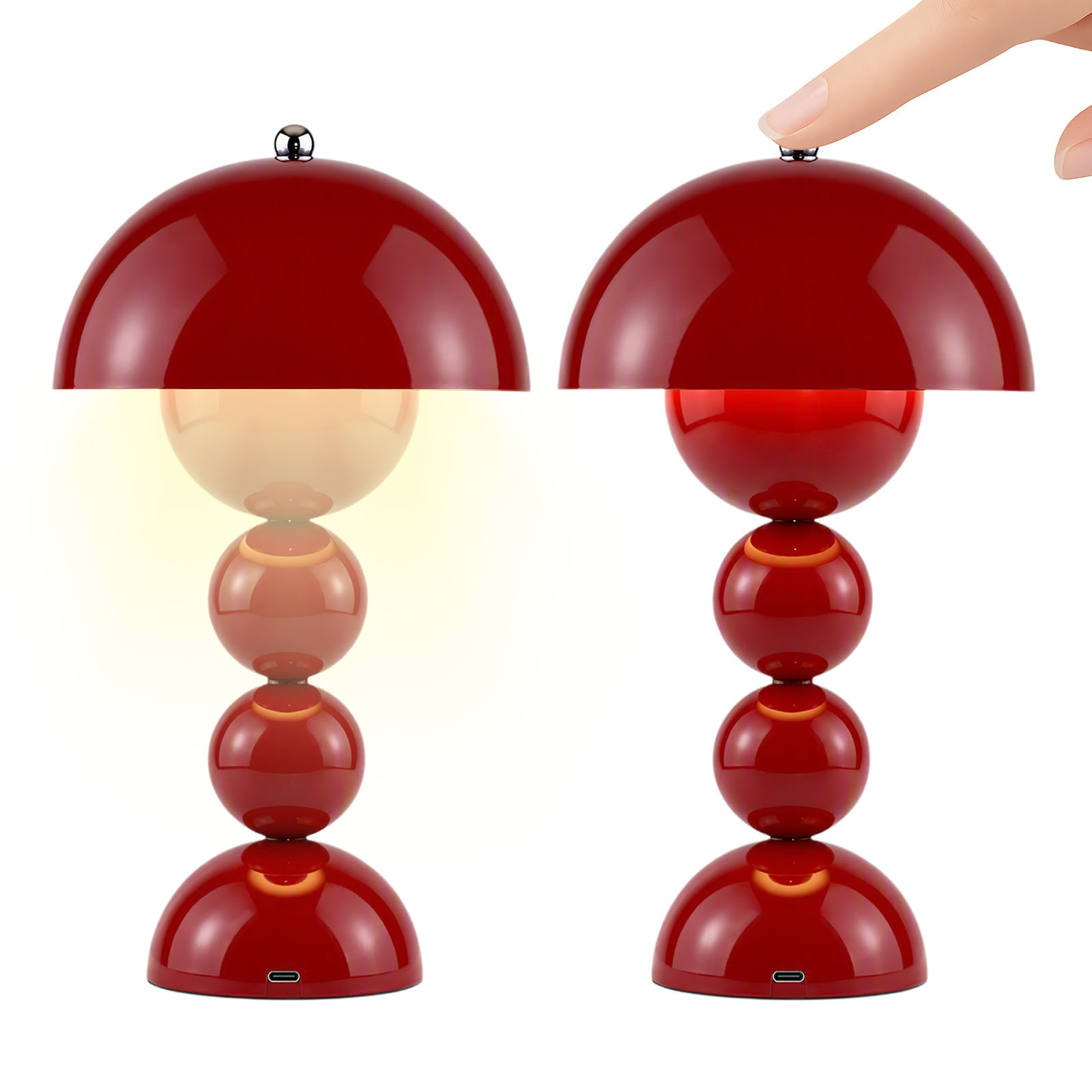 USB Mushroom Bud LED Table Lam - đánh giá và giá Light Switch
