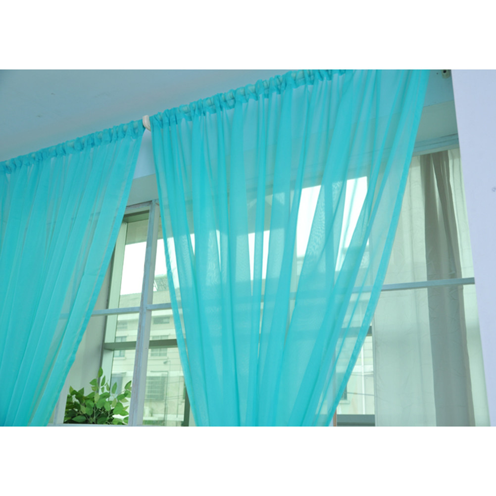 Transparent Voile Window Sheer - đánh giá và giá Curtain Rods