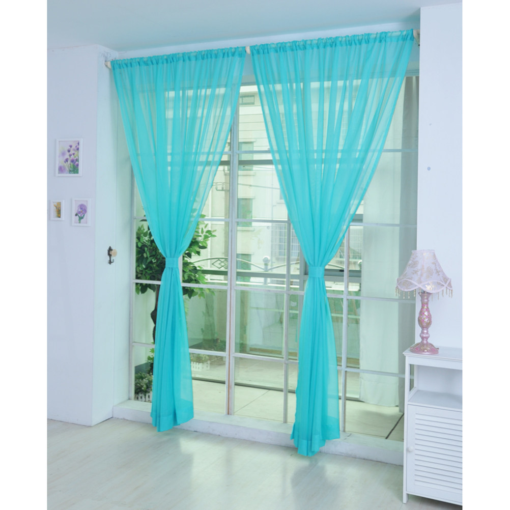 Transparent Voile Window Sheer - đánh giá và giá Curtain Rods