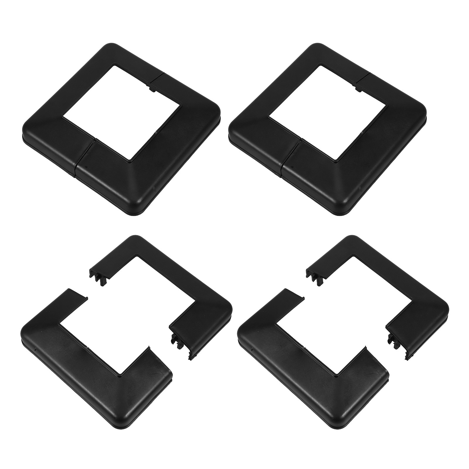 4Pcs Black Deck Post Base Cove - đánh giá và giá Home Improvement Fence