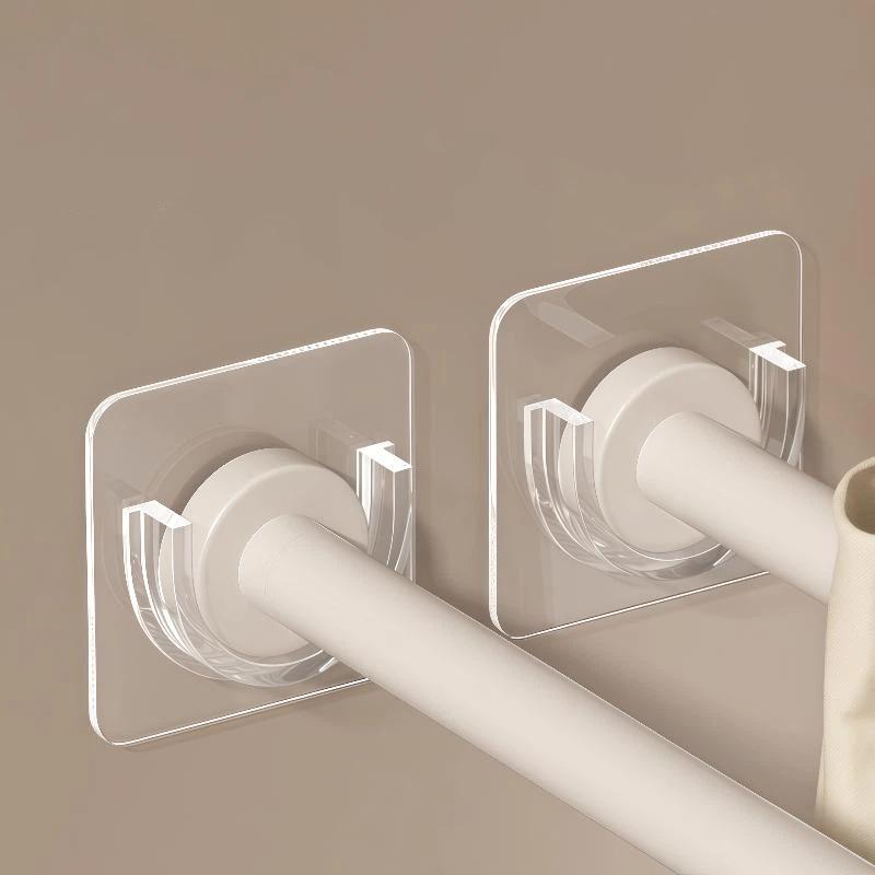 4 PCS Transparent Adhesive Cur - đánh giá và giá Curtain Rods