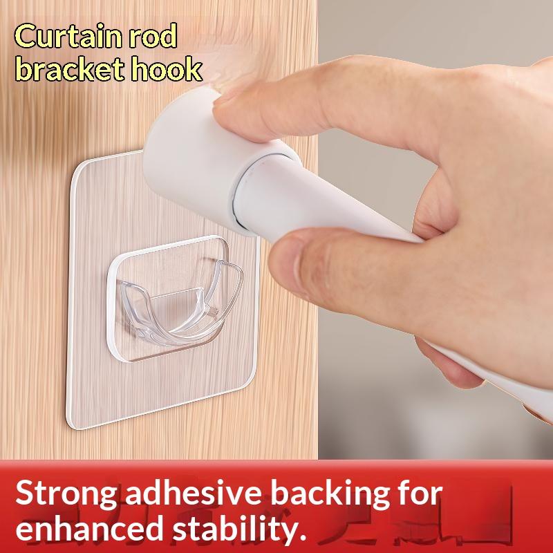 4 PCS Transparent Adhesive Cur - đánh giá và giá Curtain Rods
