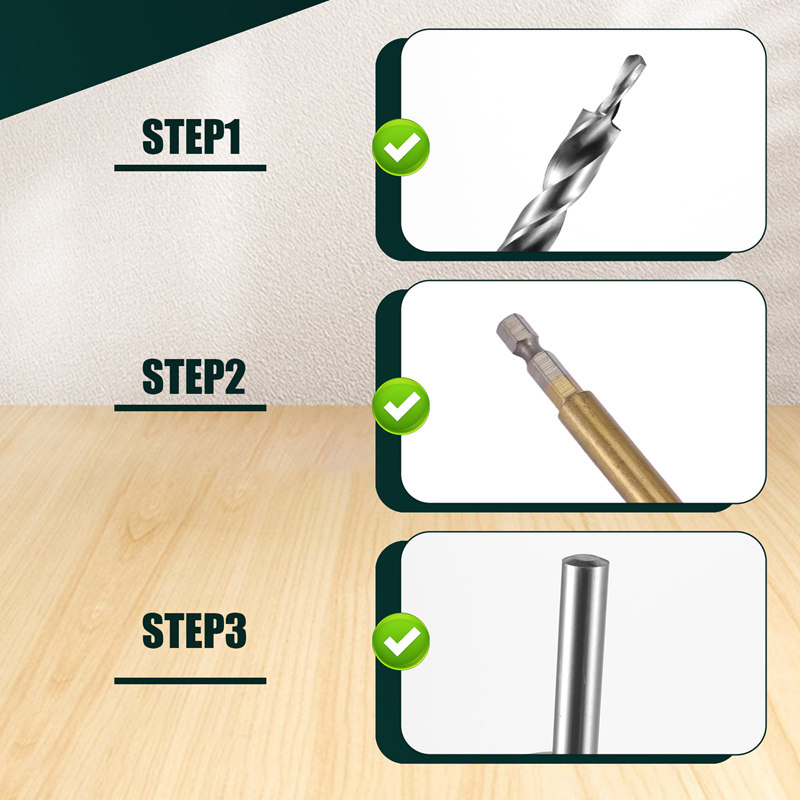 2Pcs 45661 Inch Hex Shank Pock - đánh giá và giá Drill Bits